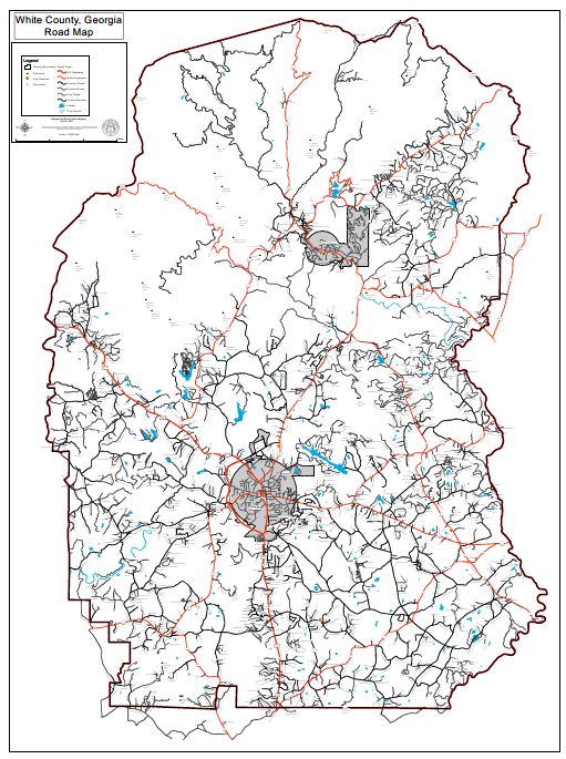 County Road Map | White County Georgia