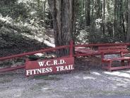 Entrance to fitness trail